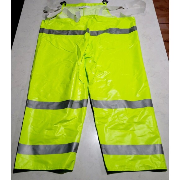 Nasco Other - Nasco Electric Arc Resistant HiVis Bib 1001TFY202 ANSI 107 Level 2 Class E Flame